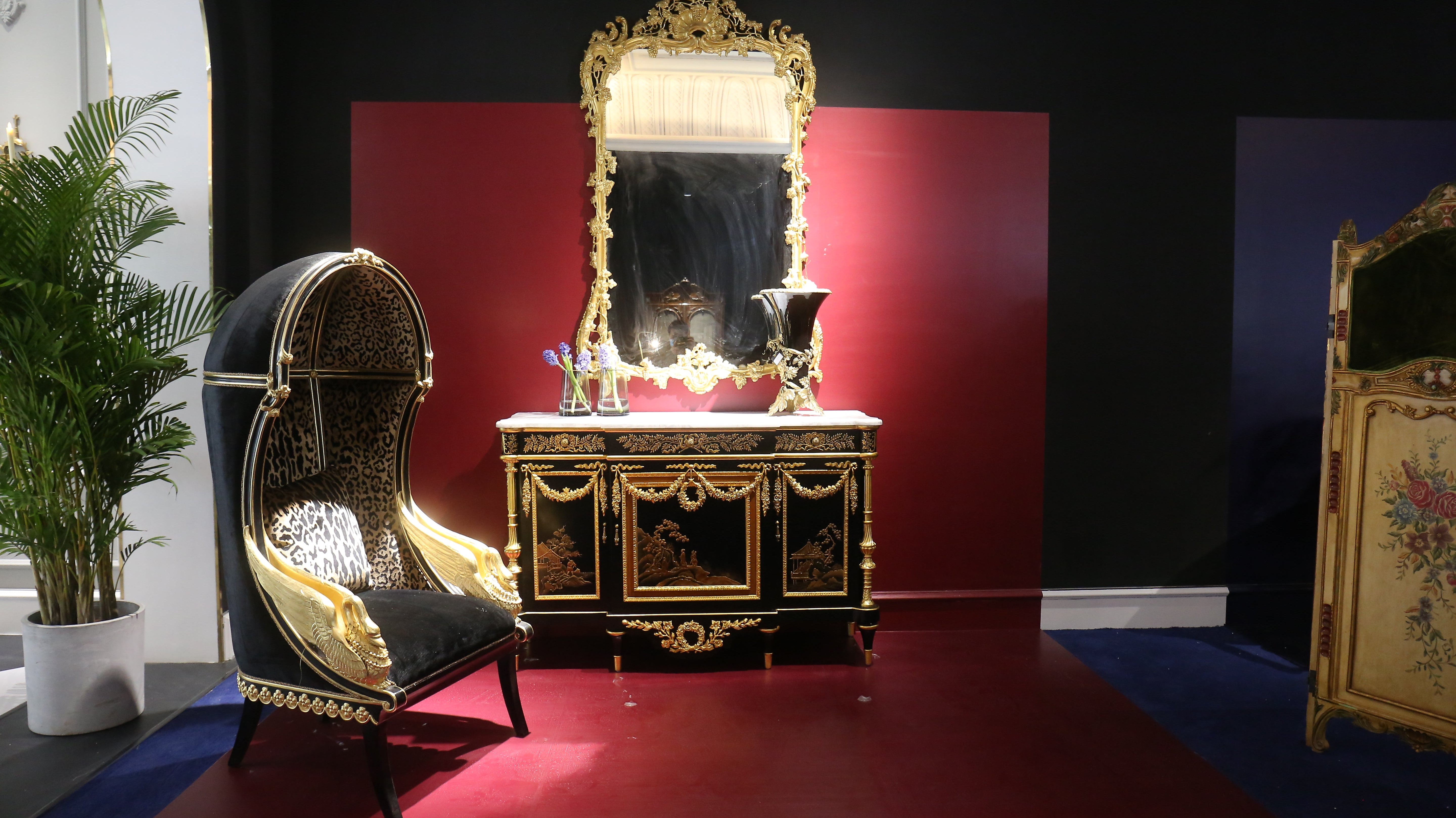 Black Sideboard: French Black Sideboard Cabinet & Luxury Storage Furniture - RITONG HOME Furnishing