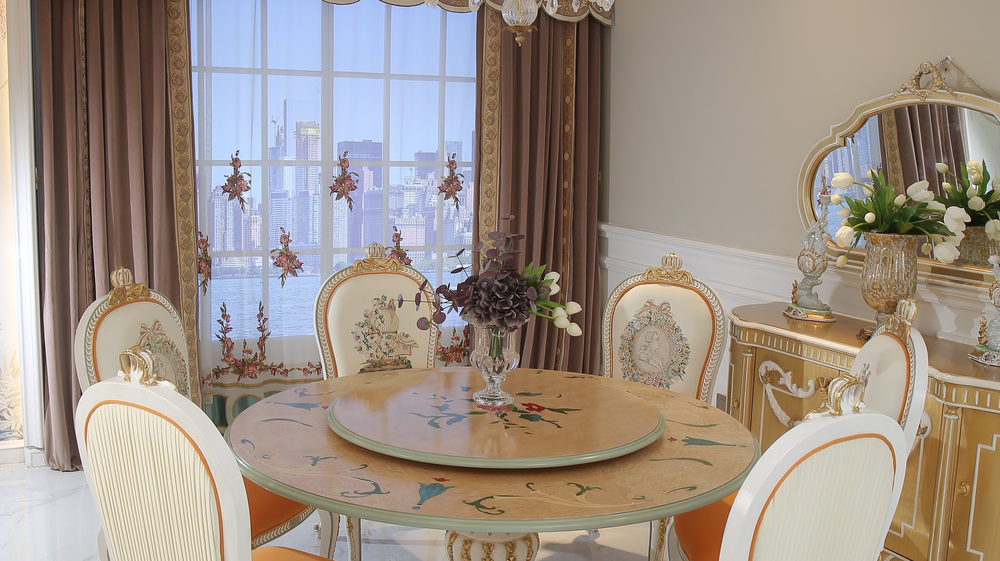 Dining Tables Dining Room: French Dining Chairs & Table Set - RITONG HOME Furnishing
