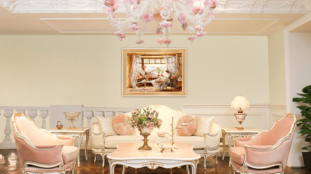 French Sofas for a Pastel Salon - RITONG HOME Furnishing