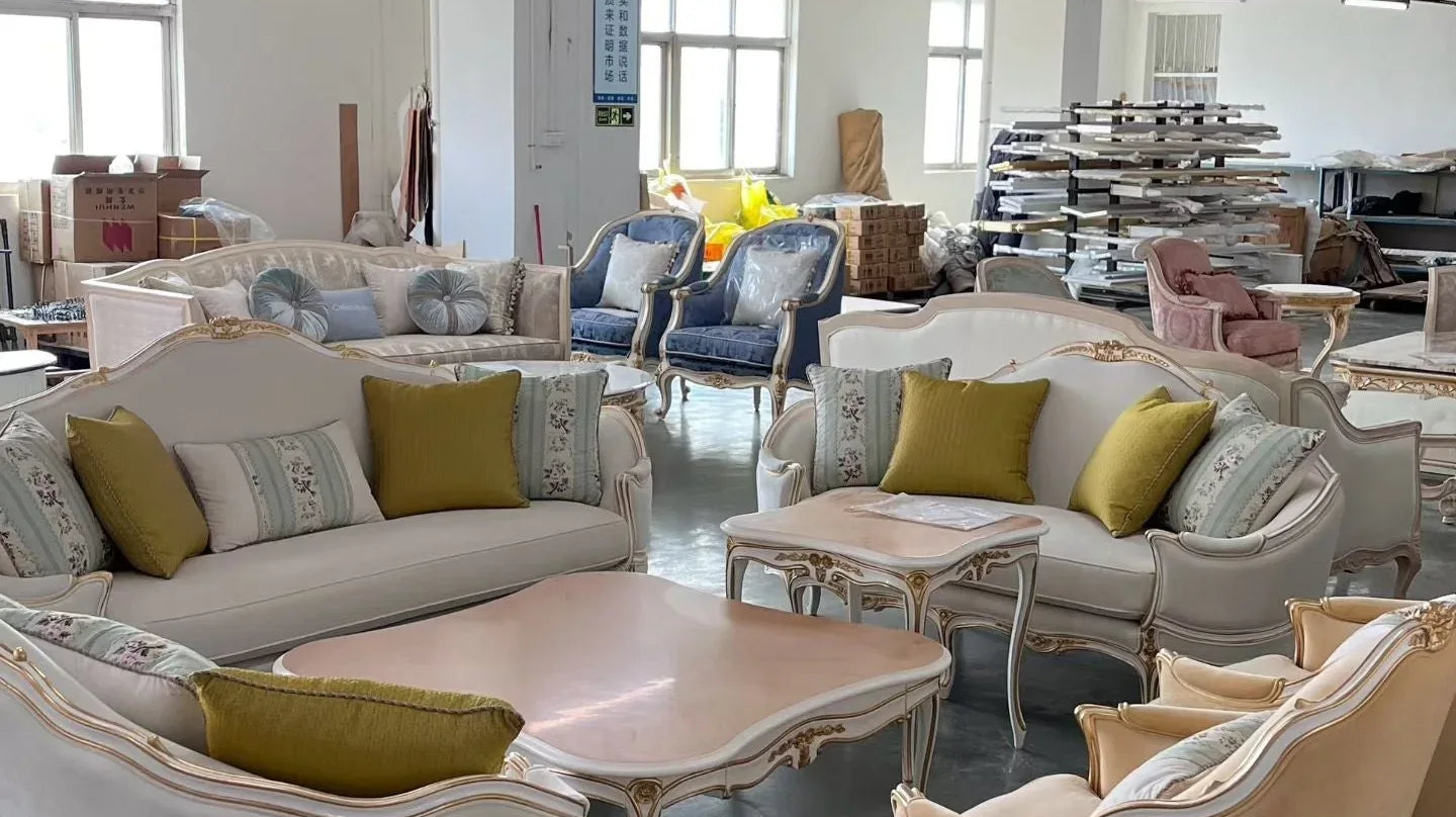 French Style Armchair Leads Weekly Shipping: Ritong Furnishing Delivers to USA, Europe & Middle East - RITONG HOME Furnishing