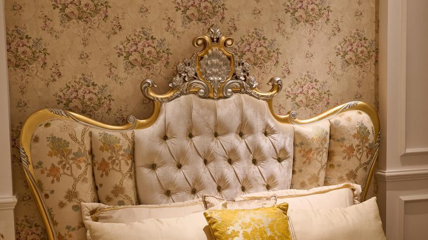 French Style Bed: Custom French Bed for French Bedroom Design by Ritong Furnishing - RITONG HOME Furnishing