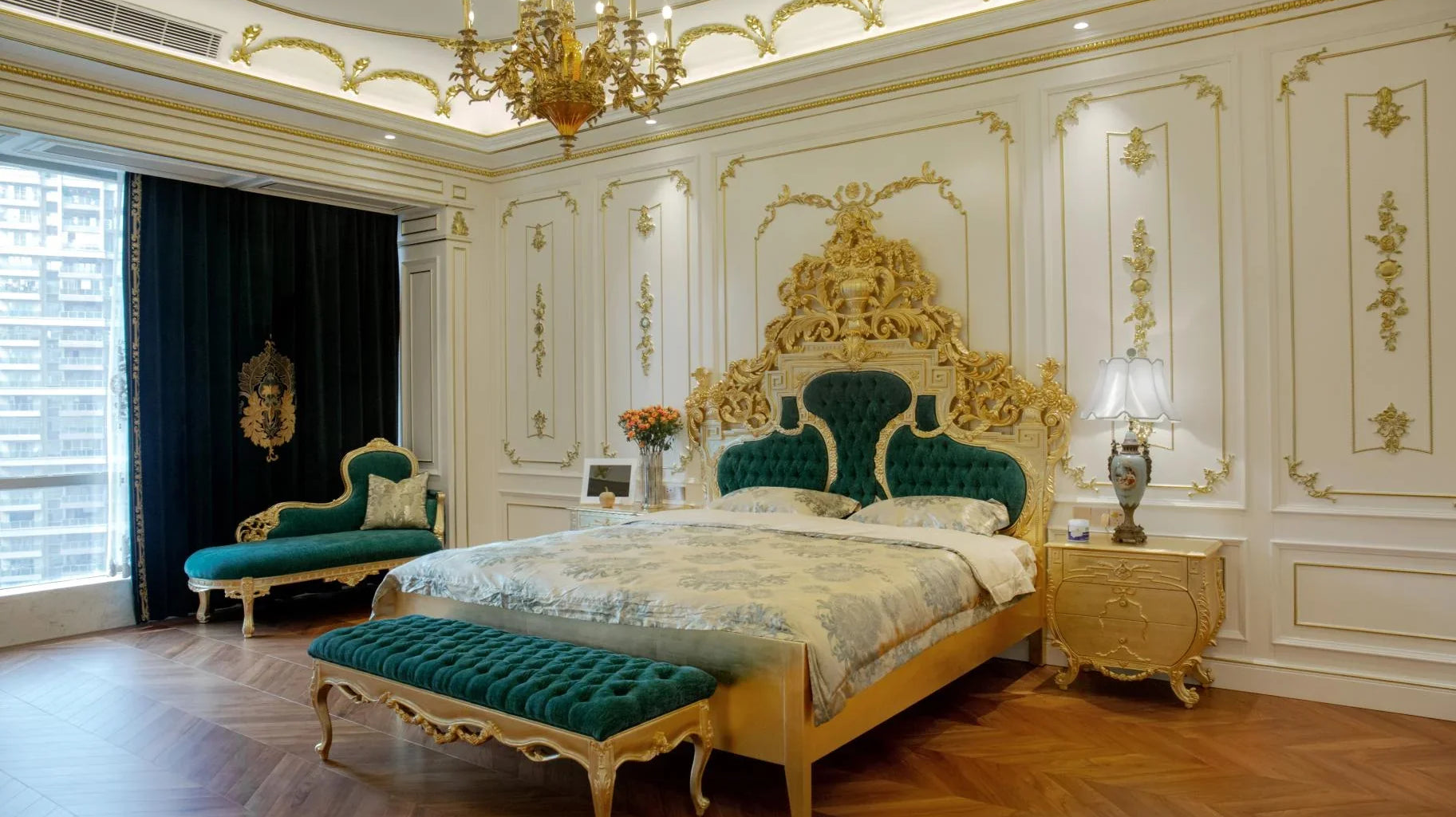 Luxury Bed: Custom French Antique Style Furniture by Ritong Furnishing - RITONG HOME Furnishing