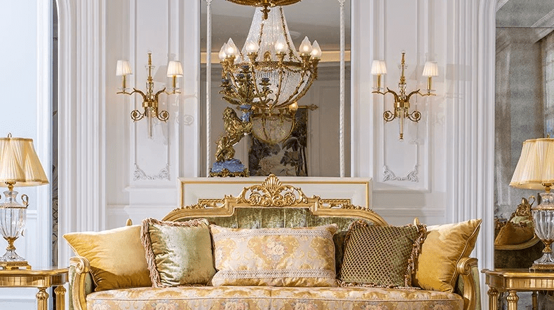 Luxury-Couch S-1146 – French Royal Baroque Sofa Design - RITONG HOME Furnishing