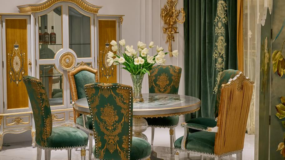 Luxury Dining Table: French Round Dining Table & Dining Tables - RITONG HOME Furnishing