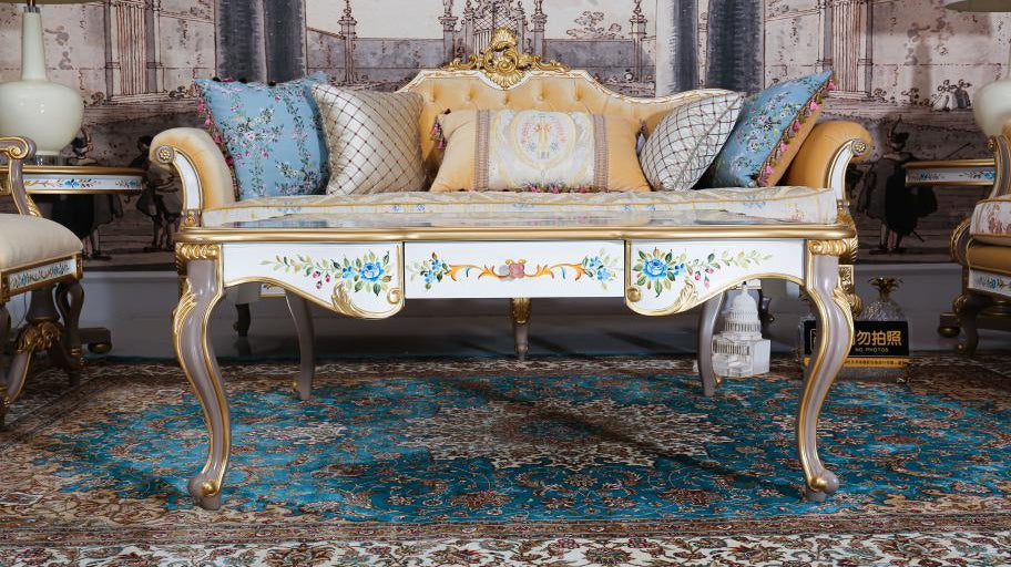 Square Coffee Table: French Coffee Table for Living Room French Style by Ritong Furnishing - RITONG HOME Furnishing