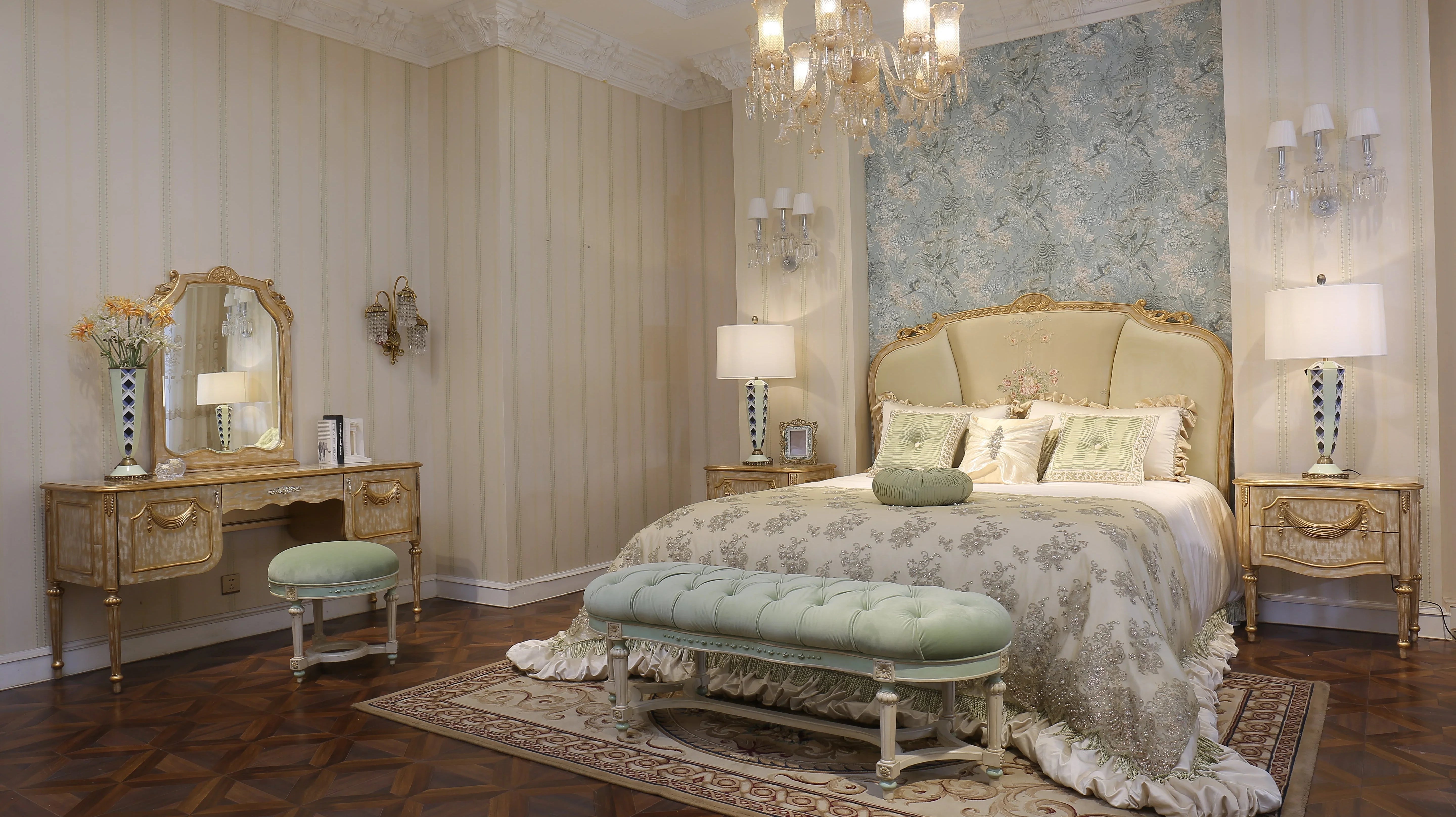 Table Dresser Mirror for a French Bedroom - RITONG HOME Furnishing