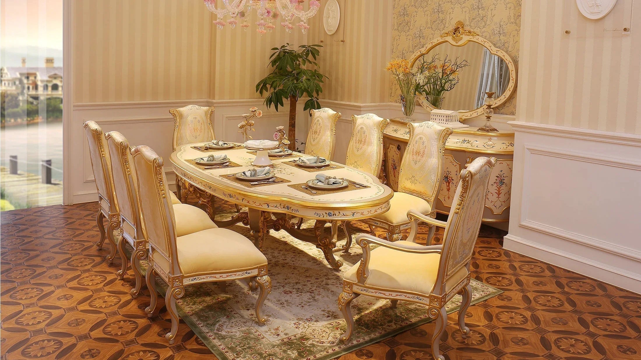 Upholstered Dining Chair for a French Dining Room - RITONG HOME Furnishing