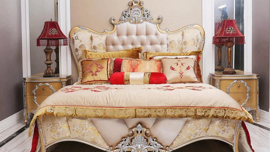 Velvet Bed: Luxury French Bed by Ritong Furnishing, a Professional French Furniture Company - RITONG HOME Furnishing