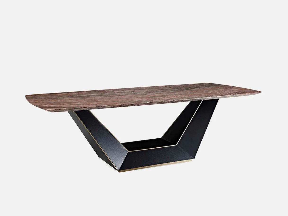 Modern dining room table sets featuring MD-3016 rectangular dining table