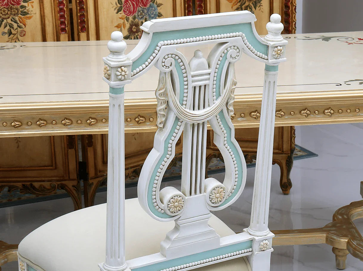 DC-081 dining chair detail: Smooth curved back transition, premium velvet upholstery – ideal for high end furniture