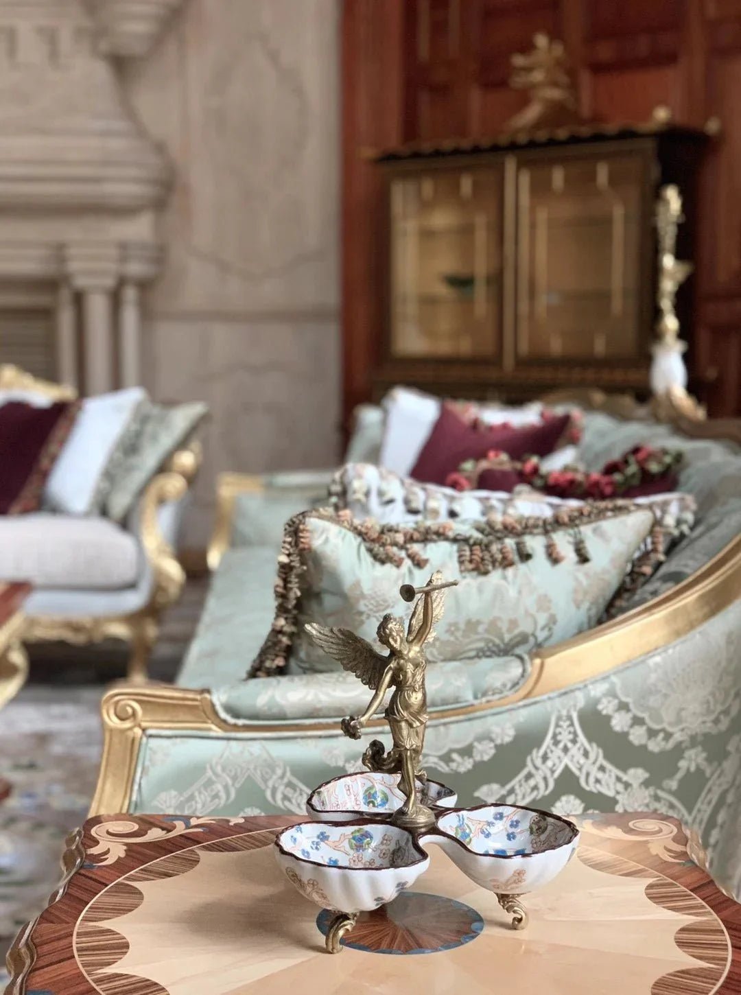 Chengdu Villa Dual Living Rooms by Ritong Furnishing | Luxury Interior Design - RITONG HOME Furnishing