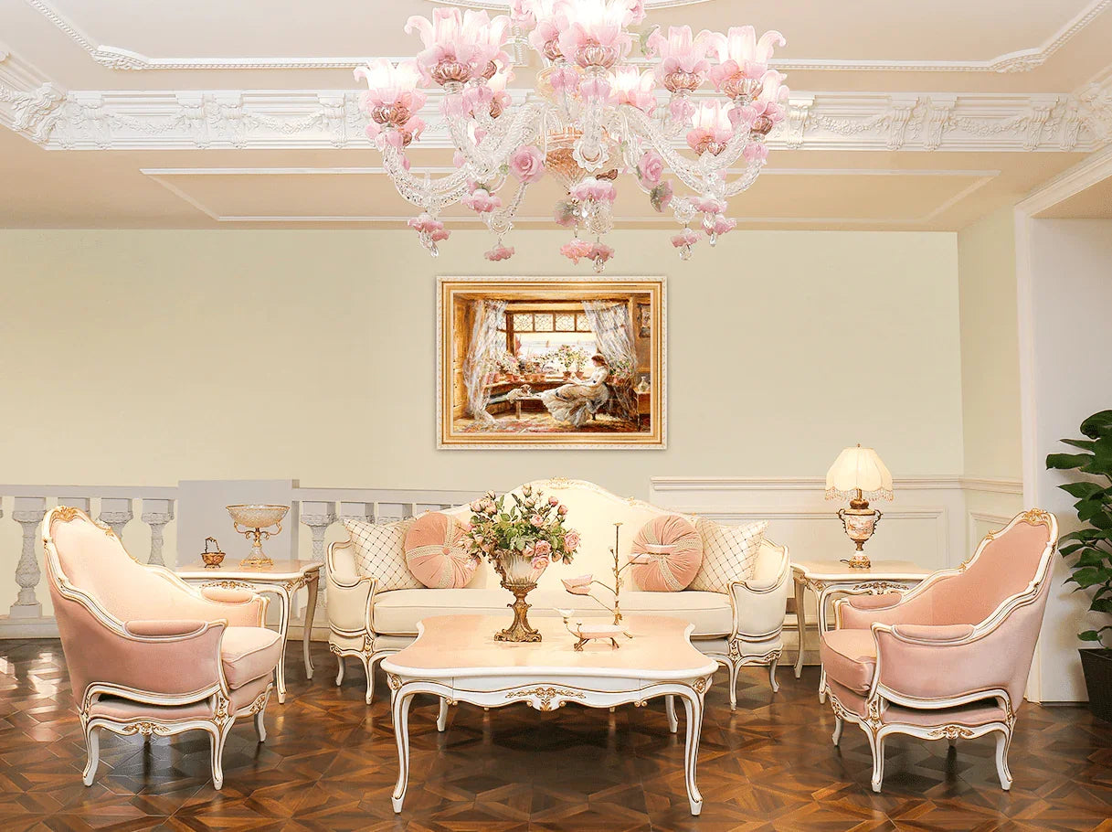 French Sofas for a Pastel Salon - RITONG HOME Furnishing