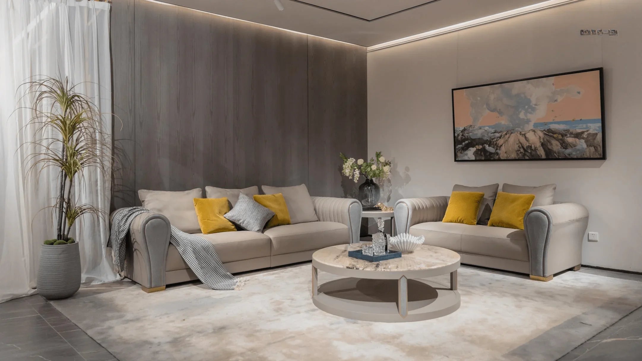 Lart Deco Sofa for a Modern Living Room - RITONG HOME Furnishing