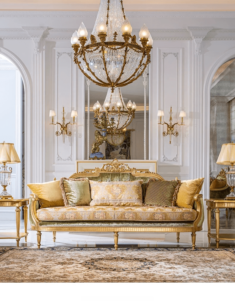 Luxury-Couch S-1146 – French Royal Baroque Sofa Design - RITONG HOME Furnishing