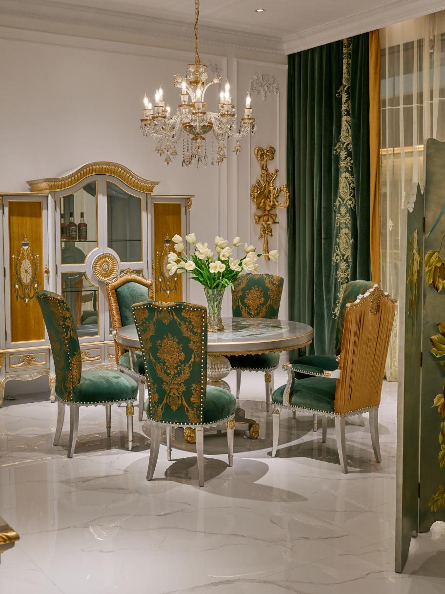 Luxury Dining Table: French Round Dining Table & Dining Tables - RITONG HOME Furnishing