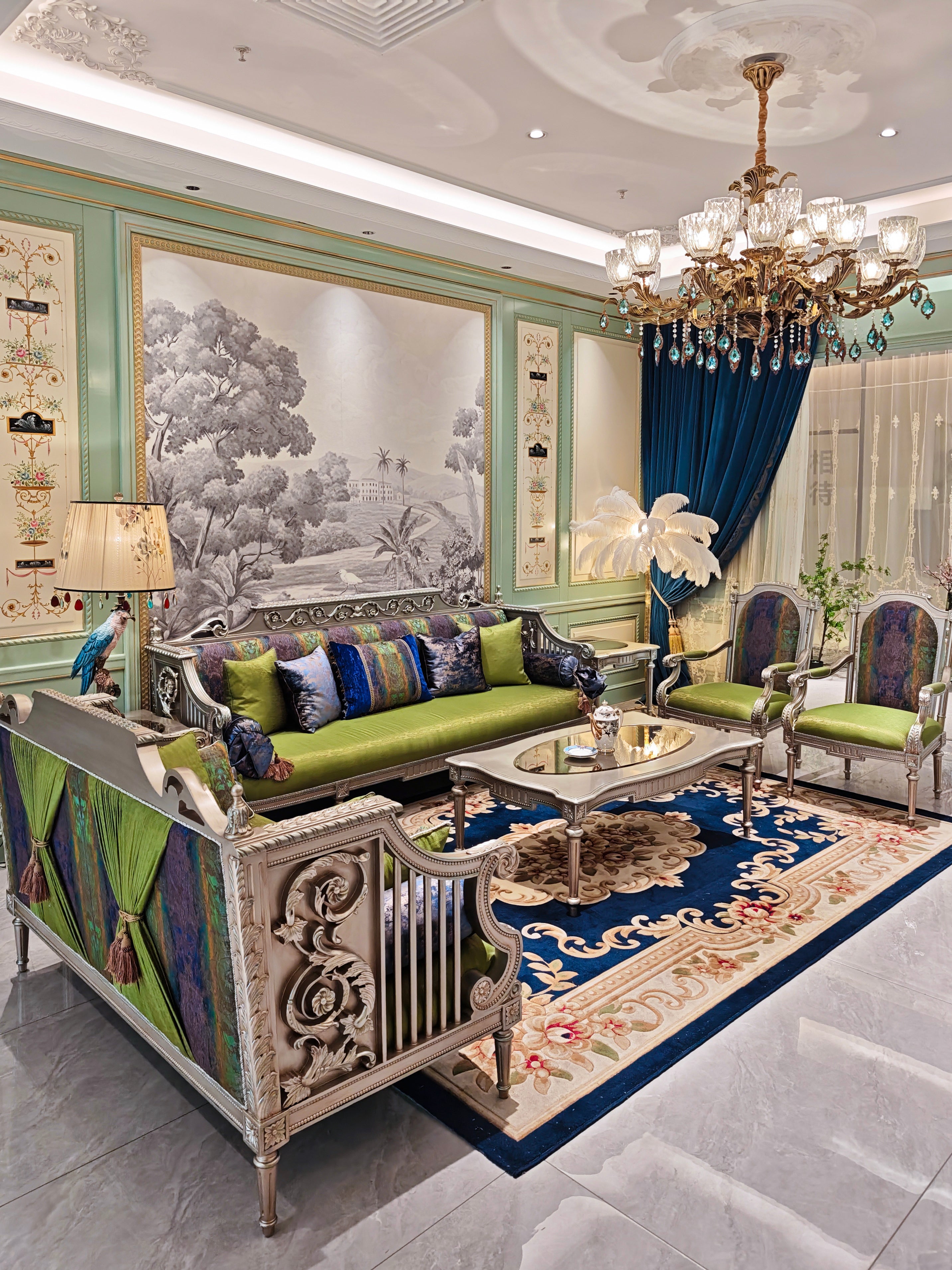 Traditional Sofa: Classic Living Room Furniture & High End French Sofa - RITONG HOME Furnishing