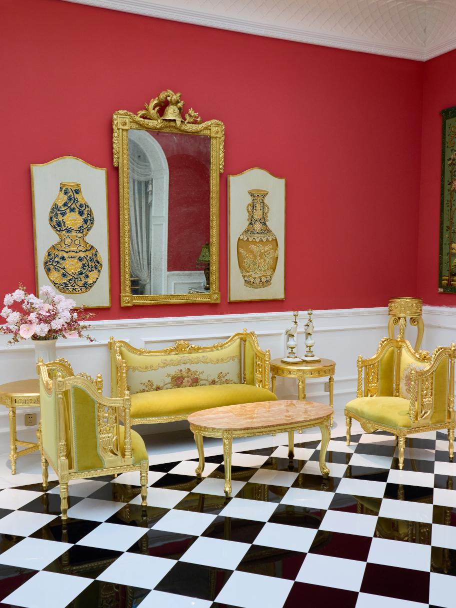 Traditional Sofa Set: French Armchair & Vintage Luxury Chair Combination - RITONG HOME Furnishing