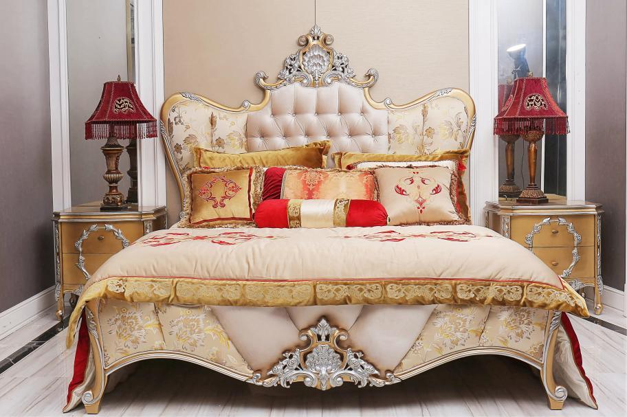 Velvet Bed: Luxury French Bed by Ritong Furnishing, a Professional French Furniture Company - RITONG HOME Furnishing