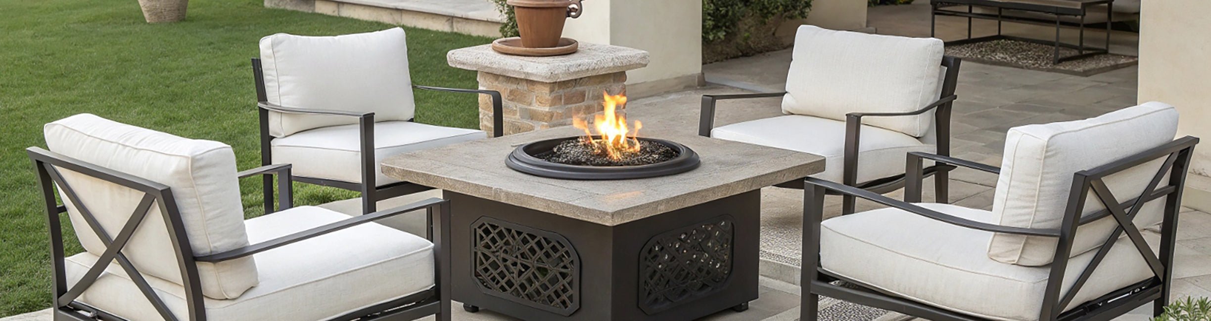 Outdoor-Fire Pit - RITONG HOME Furnishing