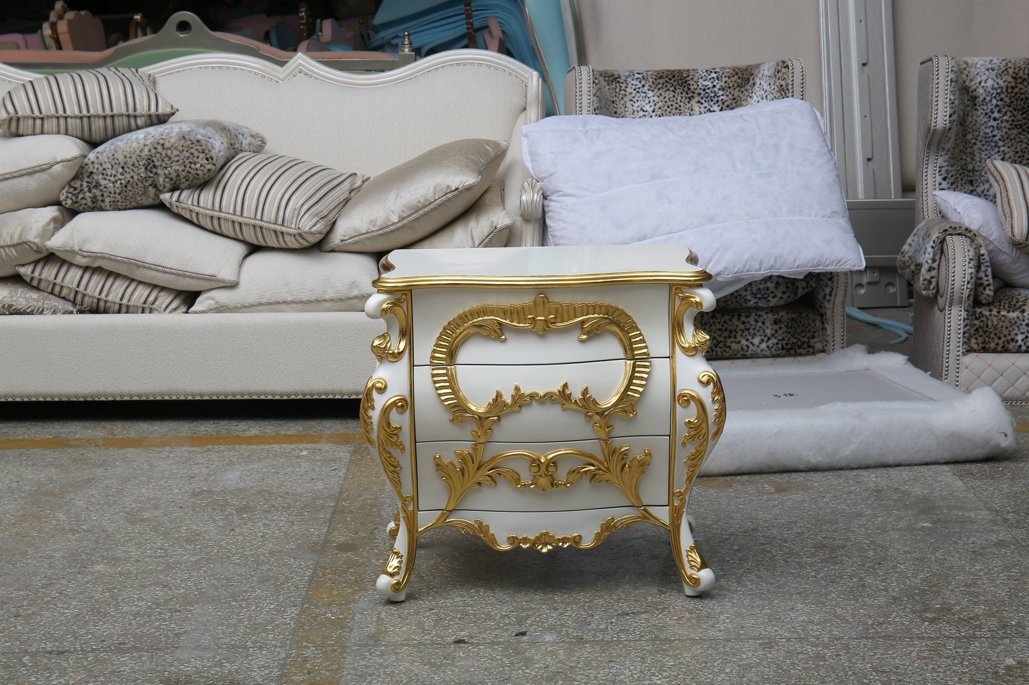 French Nightstand N - 049 - RITONG HOME Furnishing