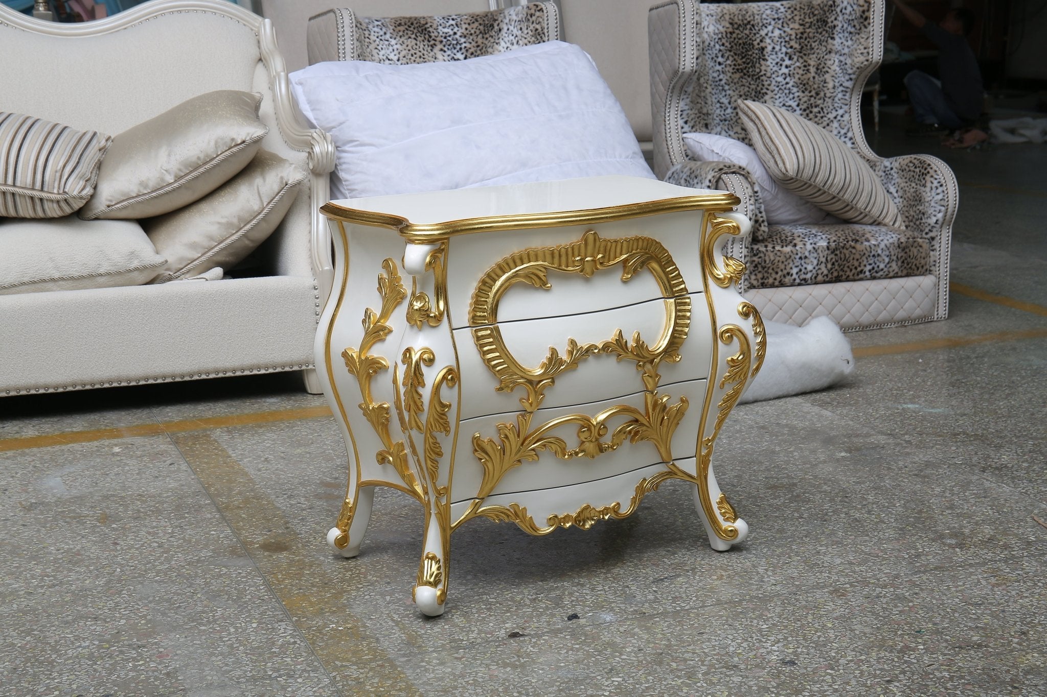 French Nightstand N - 049 - RITONG HOME Furnishing